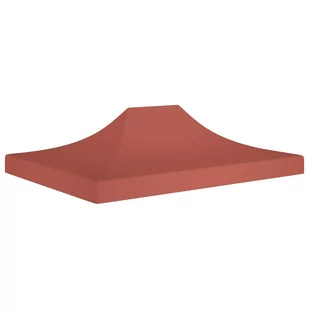 vidaXL Dach do namiotu imprezowego, 4 x 3 m, terakota, 270 g/m - Pawilony ogrodowe - miniaturka - grafika 1