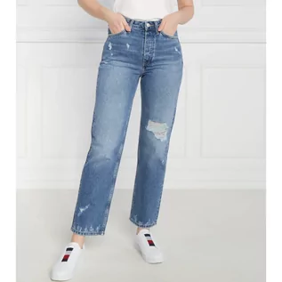 Spodnie damskie - Tommy Hilfiger Jeansy CLASSIC STRAIGHT HW A LEO WRN | Straight fit - grafika 1