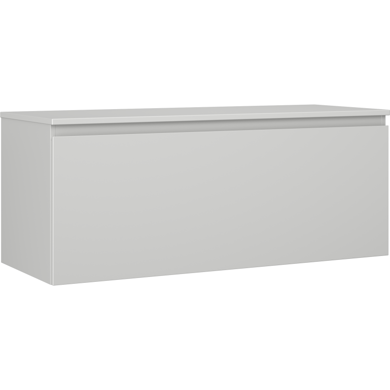 Mexen Orio szafka łazienkowa podumywalkowa 120 cm z blatem, 1 szuflada, szara mat - 91A10-12047-1-BFC62