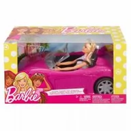 Lalki dla dziewczynek - Mattel Barbie w Różowym Kabriolecie FPR57 - miniaturka - grafika 1