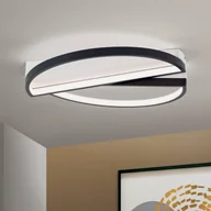Lampy sufitowe - Lampa sufitowa LED Olga, czarna/biała - miniaturka - grafika 1