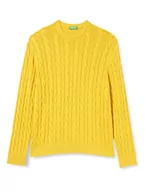 Swetry męskie - United Colors of Benetton Sweter męski, Super Lemon 27t, XXL - miniaturka - grafika 1