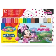 Kredki, ołówki, pastele i pisaki - Patio Pastele olejne Colorino Kids trójkątne Minnie 12 szt. - miniaturka - grafika 1