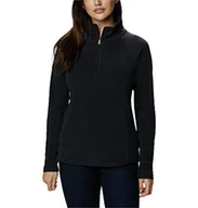 Swetry damskie - Columbia Sweter damski Glacial IV 1/2 z zamkiem błyskawicznym, czarny, XXL - miniaturka - grafika 1