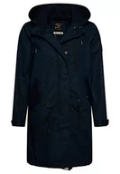 Kurtki damskie - Superdry Damska kurtka Parka Coat, Eclipse Navy, 34 - miniaturka - grafika 1