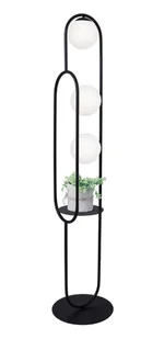 Nowoczesna lampa stojąca z półką - S824 K6-B46 - Lampy stojące - miniaturka - grafika 1