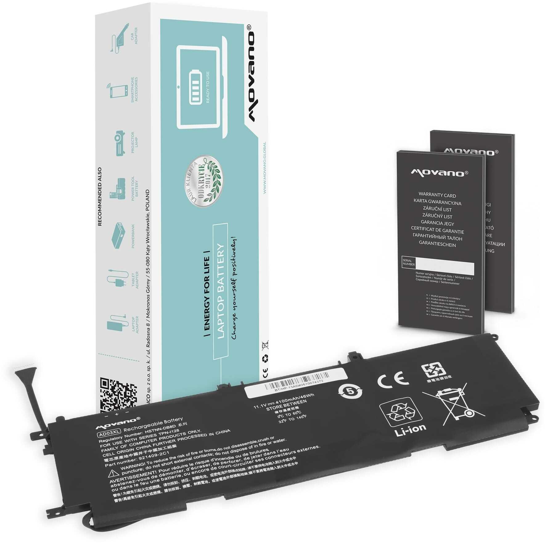 Bateria Movano Bateria Movano do HP Envy 13-ad
