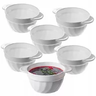 Miski i półmiski - Bulionówka 650ml Flaczarka 6szt Biała Miska Do Zup - miniaturka - grafika 1