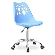 Fotele i krzesła biurowe - Krzesło biurowe obrotowe GROVER niebieskie - miniaturka - grafika 1
