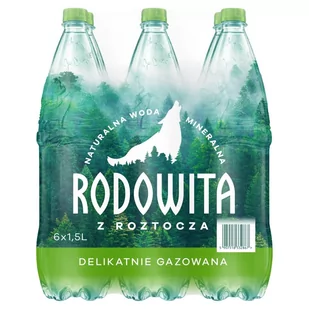 Rodowita z Roztocza Naturalna woda mineralna delikatnie gazowana 6 x 1,5 l - Woda - miniaturka - grafika 1