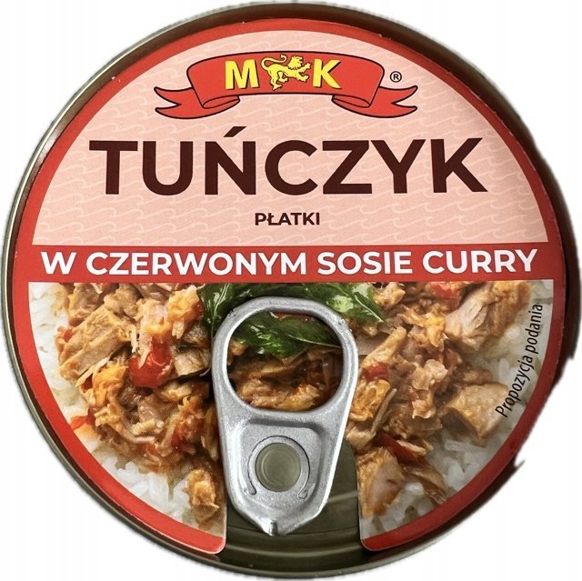 Płatki tuńczyka w czerwonym sosie curry MK 0,15 kg