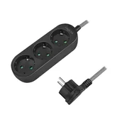 Listwy zasilające - LogiLink 3 gniazda 1.5m LPS261 - miniaturka - grafika 1