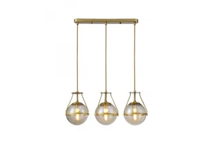 Lampa wisząca DROP3 3xE14 - złoty/transparentny - Lampy sufitowe - miniaturka - grafika 1