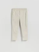 Spodnie męskie - Reserved - Sztruksowe spodnie jogger - złamana biel - miniaturka - grafika 1