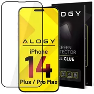 Szkła hartowane na telefon - Szkło hartowane 9H Alogy Full Glue do etui case friendly do Apple iPhone 14 Plus / 14 Pro Max - miniaturka - grafika 1