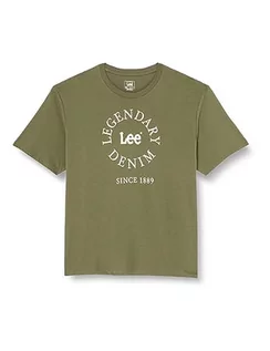 Koszulki męskie - Lee Legendary Circle Tee T-shirt męski, zielony, XL - grafika 1