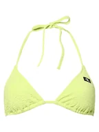 Stroje kąpielowe - Calvin Klein Damski stanik bikini - trójkątny - usztywniany Kobiety żółty|zielony jednolity, S - miniaturka - grafika 1