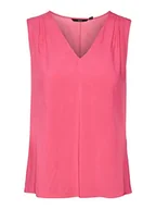 Koszulki i topy damskie - VERO MODA Women's VMBRIT SL JRS GA Top, Pink Yarrow, M, różowy, M - miniaturka - grafika 1