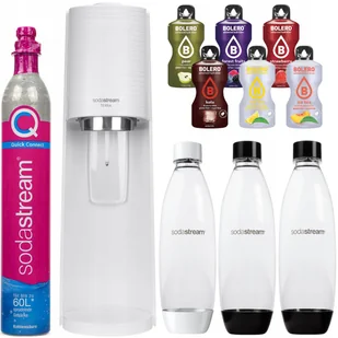 Saturator wody SODASTREAM Terra - biały gazowanie napojów bez cukru butelki Quick Connect zestaw z syropami - Saturatory Saturator wody SODASTREAM Terra - biały gazowanie napojów bez cukru butelki Quick Connect zestaw z syropami - Saturatory - miniaturka - grafika 1