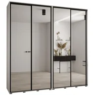 Szafy - Szafa przesuwna z lustrem wysoka Davos 2 240 głębokość 45 cm wysokość 235,2 cm - miniaturka - grafika 1