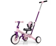 Rowerki trójkołowe - Milly Mally Rowerek 5w1 Optimus Max Pink - miniaturka - grafika 1
