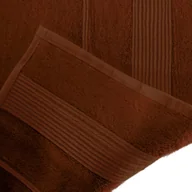 Ręczniki - Ręcznik kąpielowy 70x140 z naturalnym włóknem bambusowym kolor czekolada - miniaturka - grafika 1