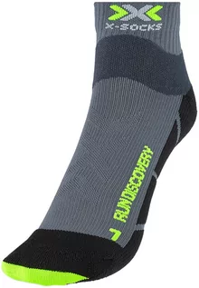 Skarpetki męskie - X-Socks Run Discovery Skarpetki, szary/czarny EU 42-44 2022 Skarpety do biegania - grafika 1