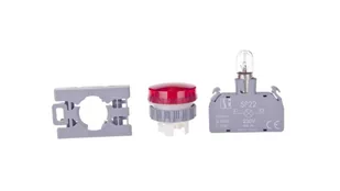 Spamel Lampka sygnalizacyjna 22mm czerwona 230V AC SP22-LC-230-BA9S\. SP22-LC-230-BA9S\. - Inne akcesoria elektryczne - miniaturka - grafika 1
