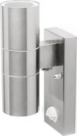 Lampy ogrodowe - NoName lampa ścienna 5000.257L 110 x 65 x 230 mm stal nierdzewna srebrna twm_957035 - miniaturka - grafika 1