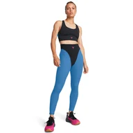 Spodnie sportowe damskie - Damskie legginsy treningowe Under Armour Project Rock ProLet's Go Grind Ankle Leggings - niebieskie - UNDER ARMOUR - miniaturka - grafika 1
