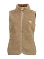 Kamizelki damskie - Peak Mountain Kamizelka polarowa "Abeille" w kolorze jasnobrązowym - miniaturka - grafika 1