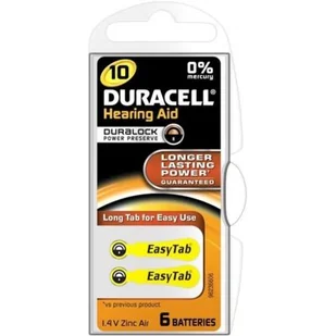 Duracell Bateria słuchowa Activair DA10 - Baterie i akcesoria - miniaturka - grafika 1