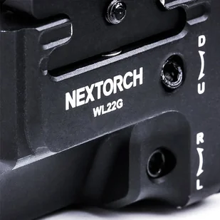 NEXTorch - Latarka na broń z laserem - 650 lm - Aluminium - Czarna - WL22R - Osprzęt do wiatrówek - miniaturka - grafika 7