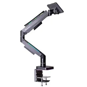 Akcesoria do monitorów - Thermaltake Single RGB Gaming Monitor Arm, monitor mount black, for monitors 17'' - 49'' GEA-MSR-SMSBLK-01 - miniaturka - grafika 1
