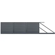 Ogrodzenia - Polbram Brama przesuwna Kreta 5x1,5 m prawa automat - miniaturka - grafika 1