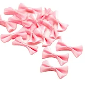 Scrapbooking - Kokarda Ozdobna Muszka 4X2,5Cm Jasnoróżowa 2 Szt. - miniaturka - grafika 1