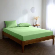 Prześcieradła - Mellanni Prześcieradło z Gumką 180x200 cm Wysokość do 40 cm Zielone - miniaturka - grafika 1
