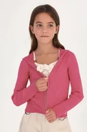 Swetry dla dziewczynek - Mayoral kardigan dziecięcy kolor różowy lekki - miniaturka - grafika 1