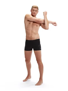 Speedo Kąpielówki "Eco+ H-Boom" w kolorze czarno-szarym - Kąpielówki męskie - miniaturka - grafika 1