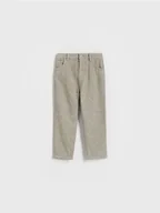 Spodnie i spodenki dla dziewczynek - Reserved - Jeansy half baggy w serca - jasnozielony - miniaturka - grafika 1