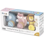 Zabawki interaktywne dla dzieci - Viga Toys Drewniane zwierzątka do ciągnięcia z serii PolarB - miniaturka - grafika 1