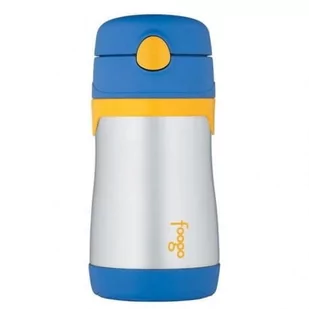 Thermos Termosik niemowlęcy Foogo z dodatkowymi ustnikami 290 ml (niebieski-stalowy) 110070 - Termosy - miniaturka - grafika 1
