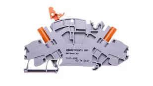Wago Złączka szynowa rozłączalno-pomiarowa 2-przewodowa z izolowanymi gniazdami pomiarowymi do wtyku pomiarowego 4mm szara 2007-8821 2007-8821 - Kostki, złączki, wtyczki - miniaturka - grafika 1