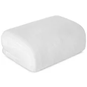 Narzuty - Koc narzuta z mikrofibry 150x200 Simple biały - miniaturka - grafika 1