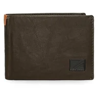 Portfele - Pepe Jeans Marshal Portfel poziomy z portmonetką Brązowy 11,5x8x1 cms Skóra, Brązowy, Talla única, Portfel poziomy z portmonetką - miniaturka - grafika 1