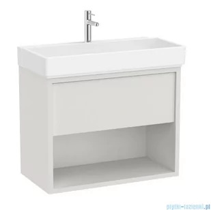 Roca Tura Unik zestaw szafka z umywalką 80x43x60 BIAŁY MAT A852030558 - Szafki łazienkowe - miniaturka - grafika 1