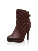 Botki damskie - XTI Botki, bordowy, 41 EU - miniaturka - grafika 1