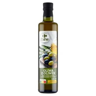 Carrefour Extra Oliwa z oliwek najwyższej jakości z pierwszego tłoczenia 500 ml - Oliwa - miniaturka - grafika 1