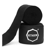 Bandaże bokserskie - Octagon Bandaże Bokserskie Owijki Fightgear Supreme Printed Black 5m - miniaturka - grafika 1