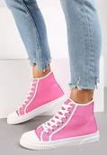 Trampki damskie - Różowe Trampki Thaelomela - Renee - miniaturka - grafika 1